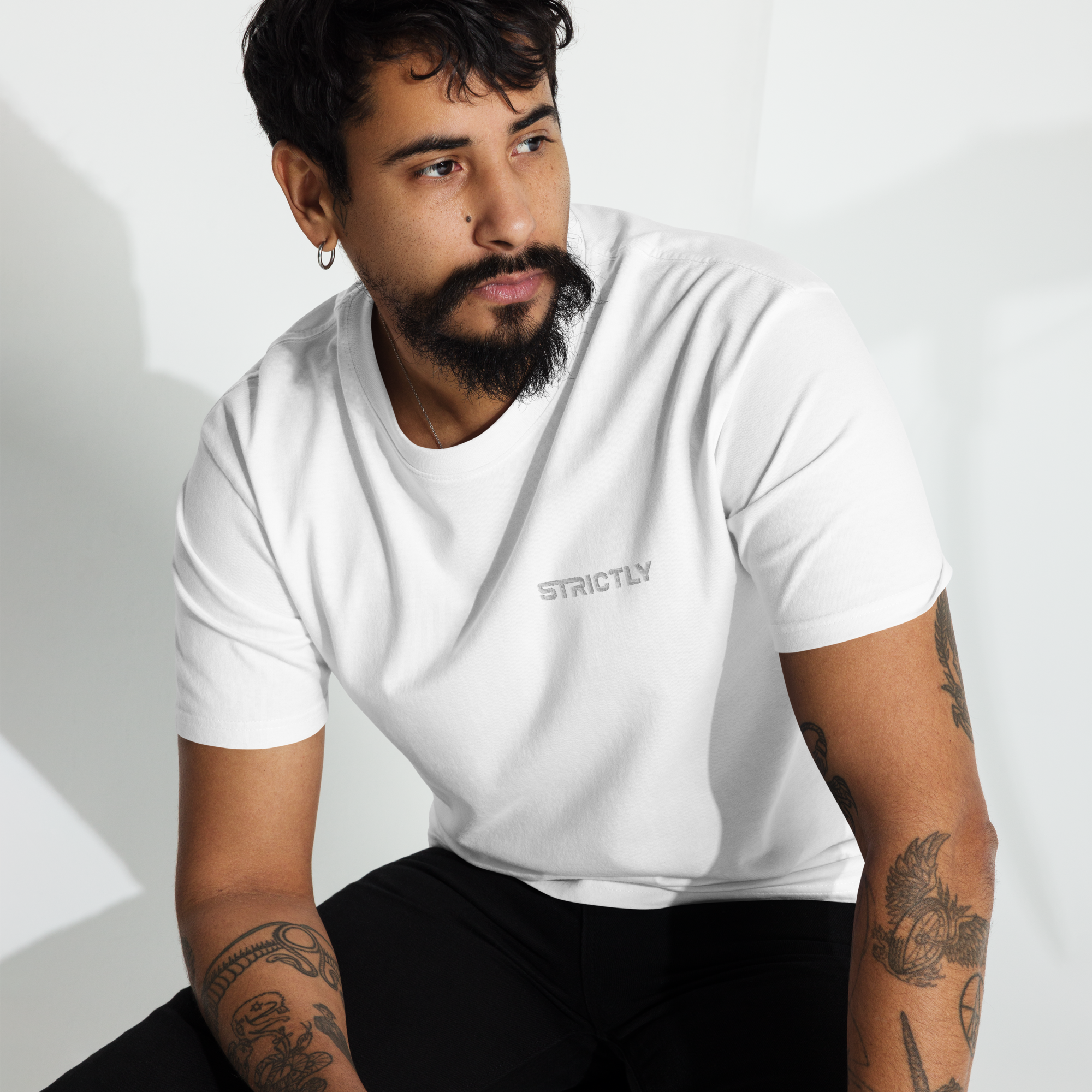 Men’s premium heavyweight Strictly shadow stitch tee